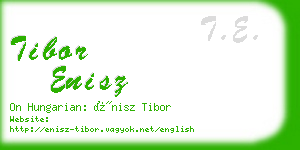 tibor enisz business card